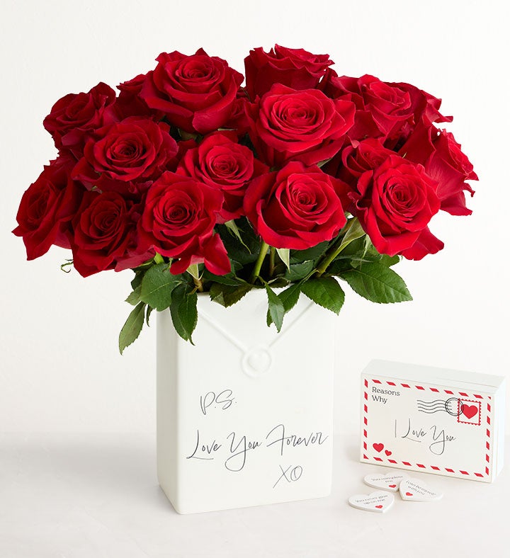 Signed with Love Red Roses