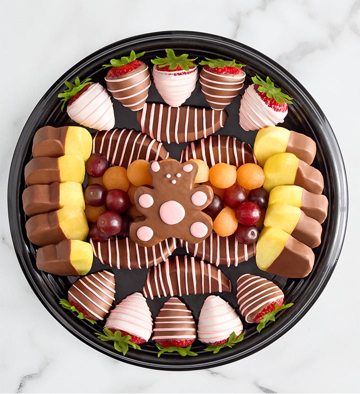 Precious Baby Girl Dipped Fruit Platter