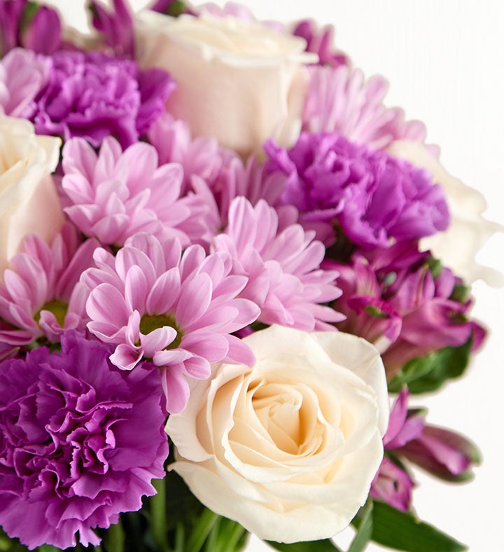 Serene Memorial Bouquet with Personalized Photo Vase