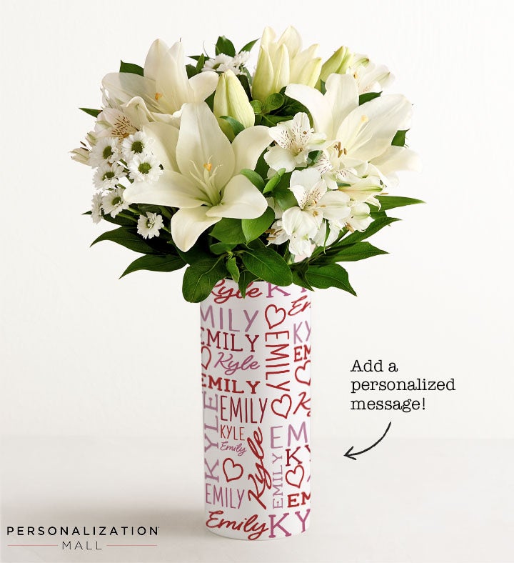 Better Together Bouquet with Personalized Vase