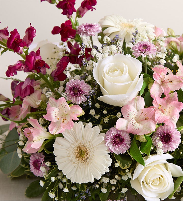 Romantic Blush™ Centerpiece | 1800Flowers