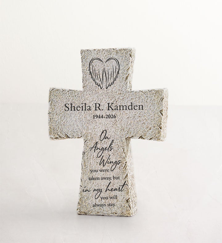 Memory Garden Bouquet with Personalized Cross | 1800Flowers