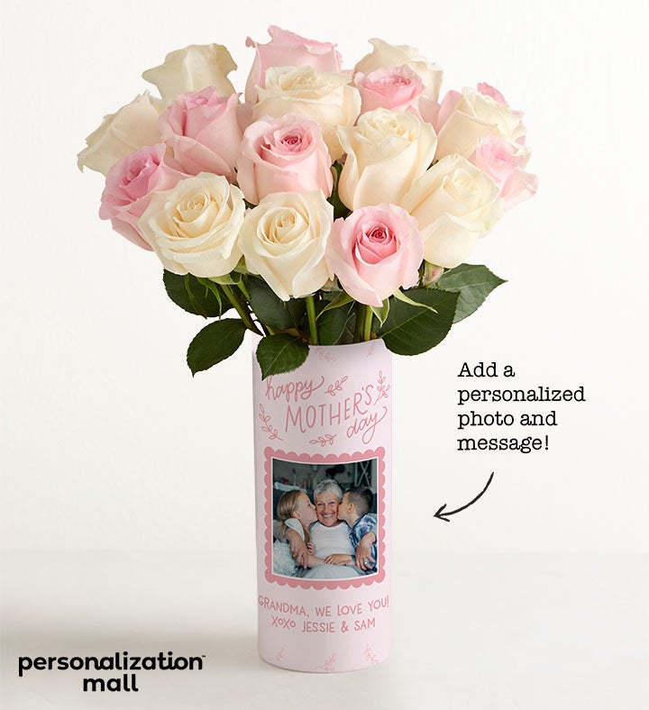 Mother’s Day Memories Bouquet with Personalized Photo Vase
