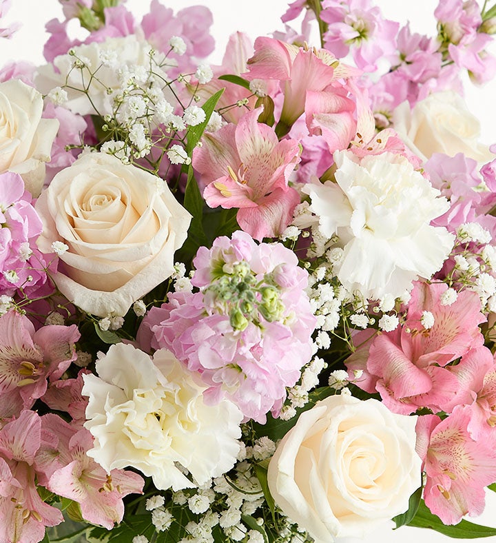 Elegant Blush™ Bouquet | White Rose Flowers | 1800Flowers