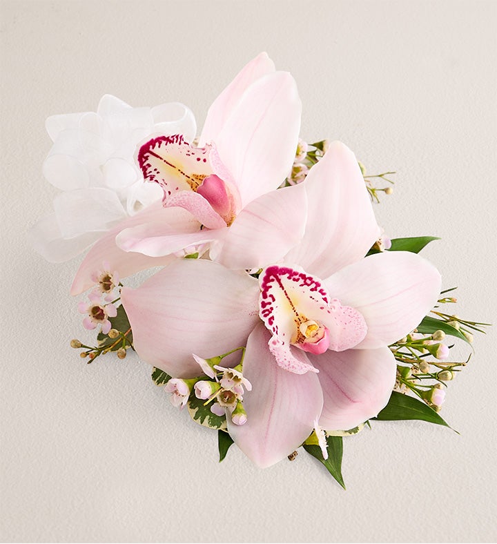 Pink Cymbidium Orchid Corsage