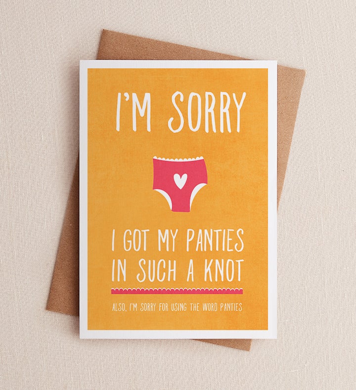 In A Knot I'm Sorry Greeting Card