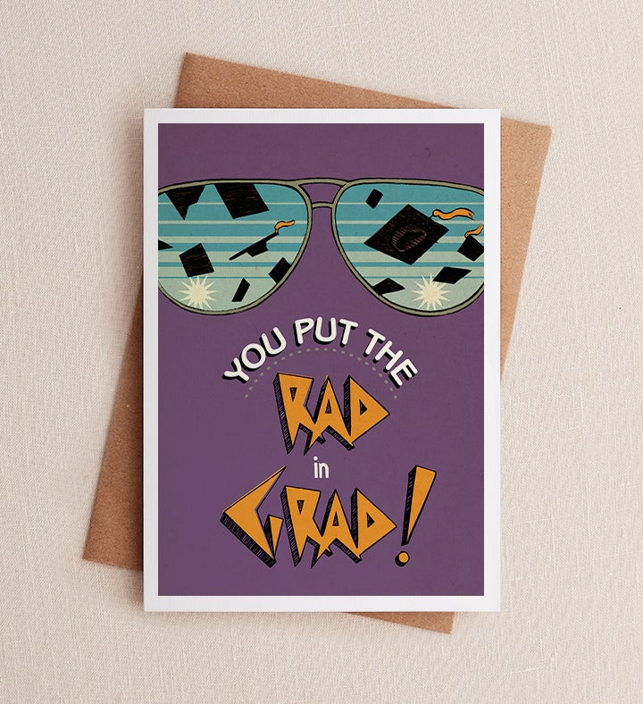 Rad Grad Congratulations Greeting Card