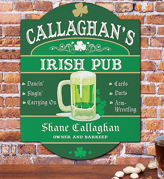 Personalized Irish Pub Sign