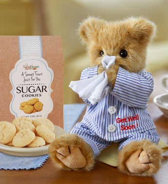 Bearington Get Well Bear with Cheryls Cookies
