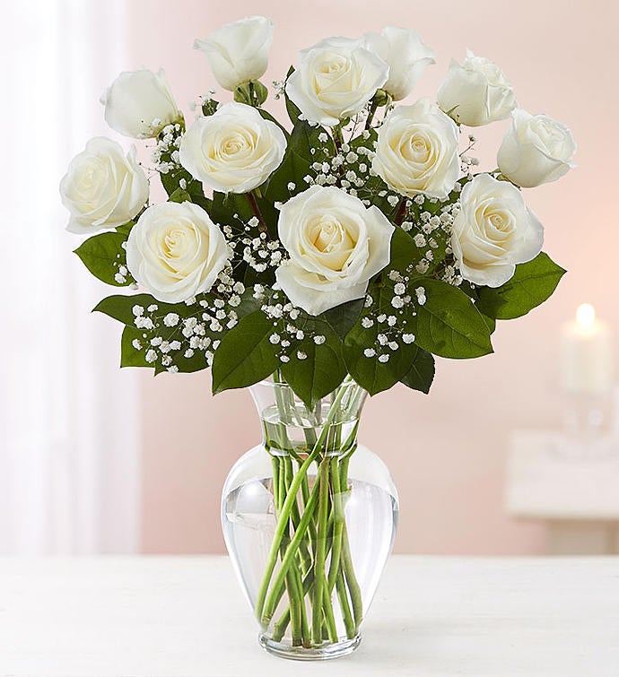 White Roses White Rose Bouquets Delivery 1800Flowers
