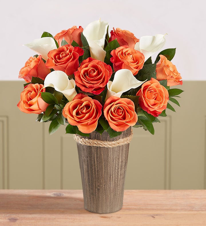 Autumn Rose & Calla Lily Bouquet