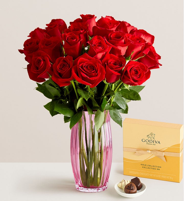 Two Dozen Red Roses for Mother's Day