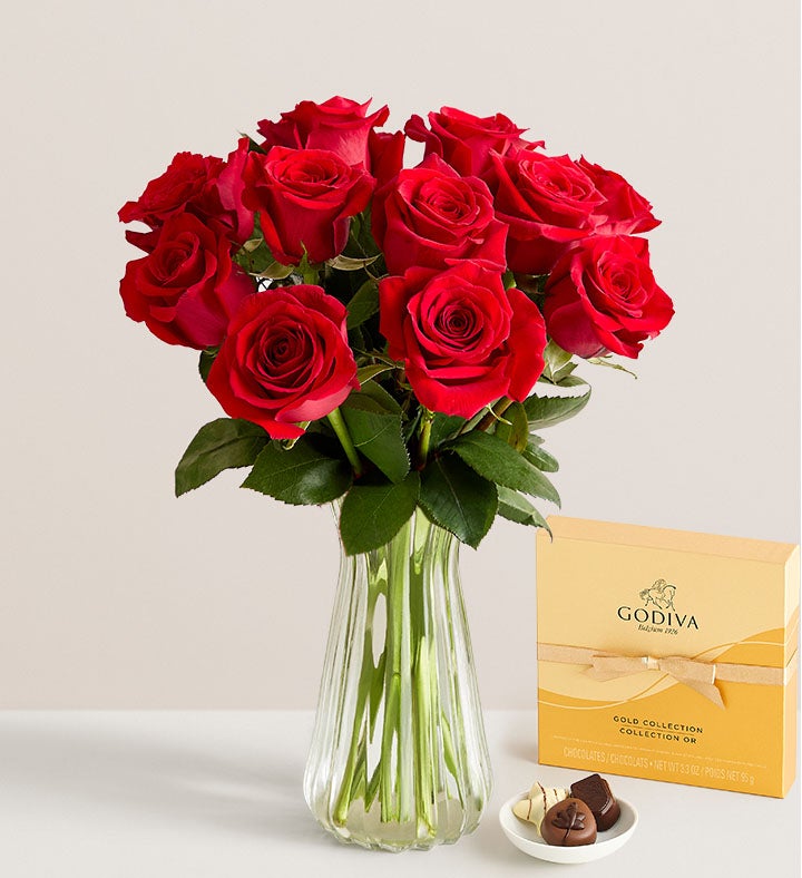 One Dozen Red Roses