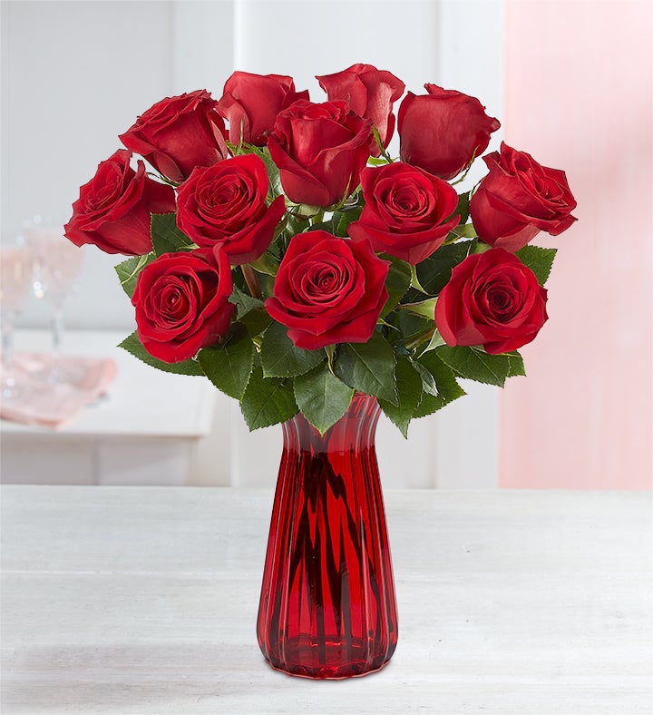 One Dozen Red Roses | 1800Flowers.com - 90926