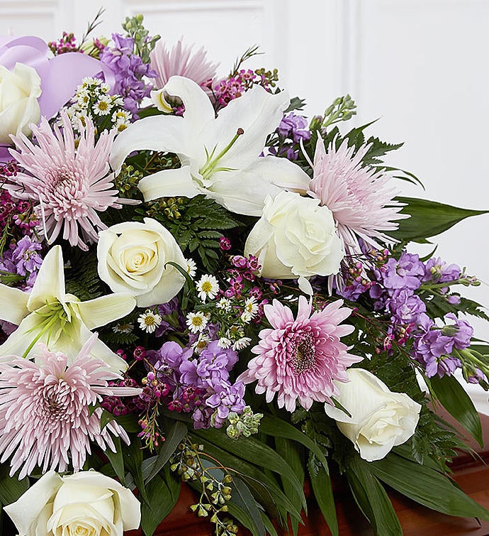 【新品・未開栓】シングルモルト 安積 2022 EDITION【箱付・送料込】 Lavender & White Mixed Half Casket Cover | 1800Flowers.com
