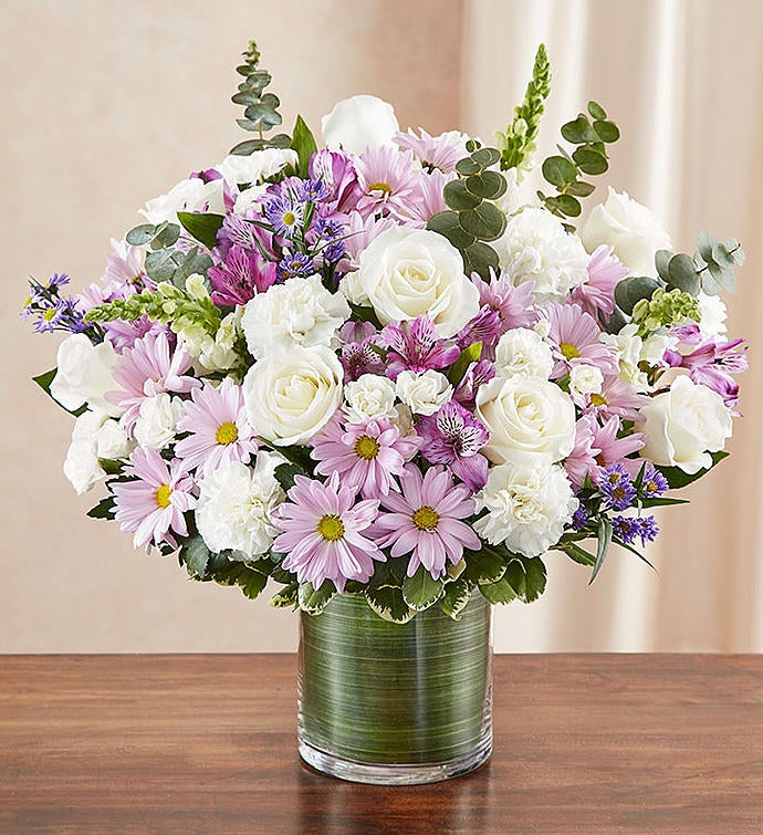 Guam⭐︎ Heartfelt Sympathies White Funeral Standing Basket