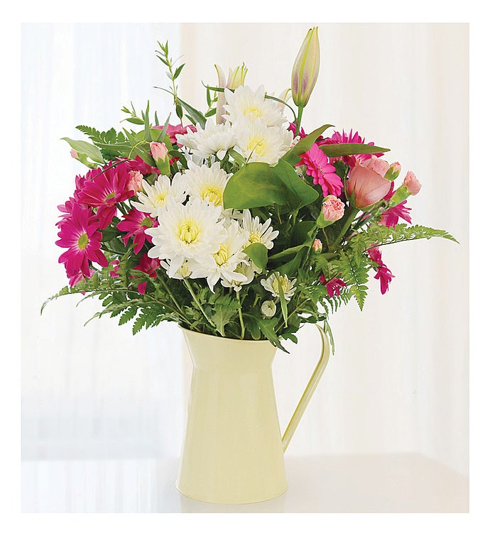 Just for You Mom Hand tied Flowers in a Jug