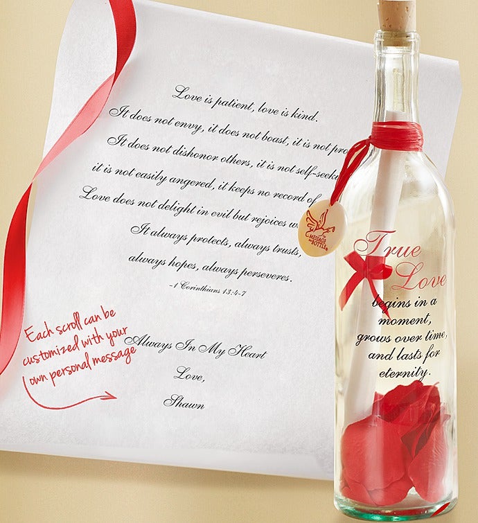 Personalized Message in a Bottle® True Love