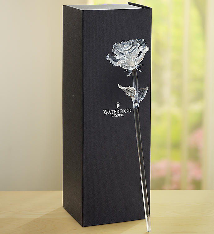 Waterford® Crystal Rose Glass Flowers