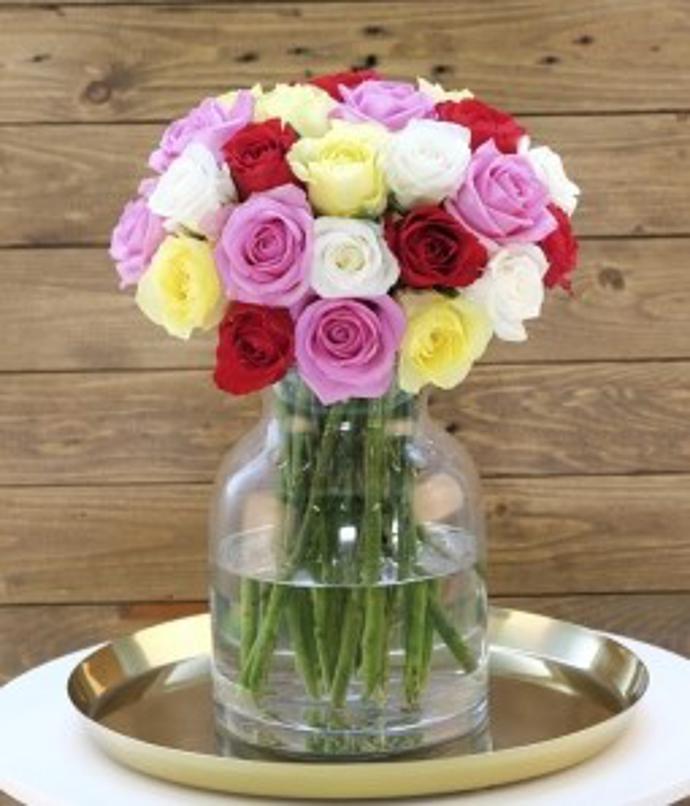 Two Dozen Assorted Roses