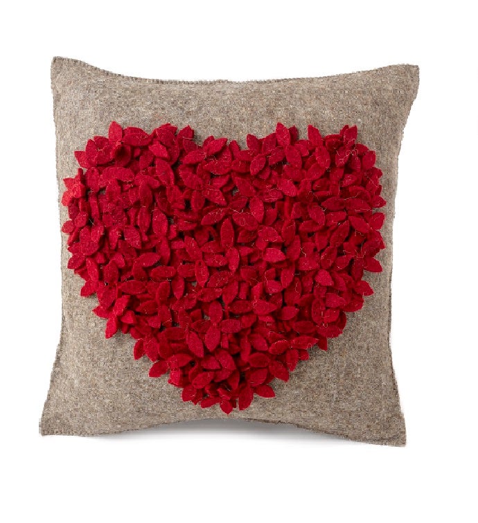 Handmade Heart Pillow Cover