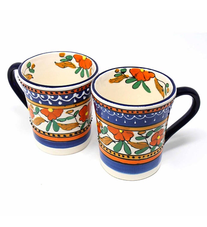 Mexican Talavera Cups - Mexican Pottery Hand Painted Mug