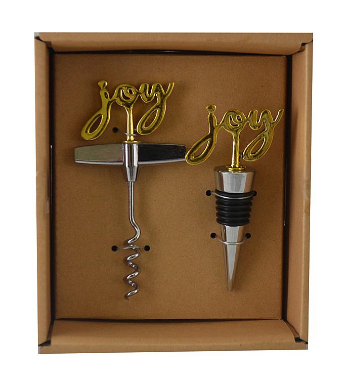 Cork Opener & Stopper Set, "Joy"