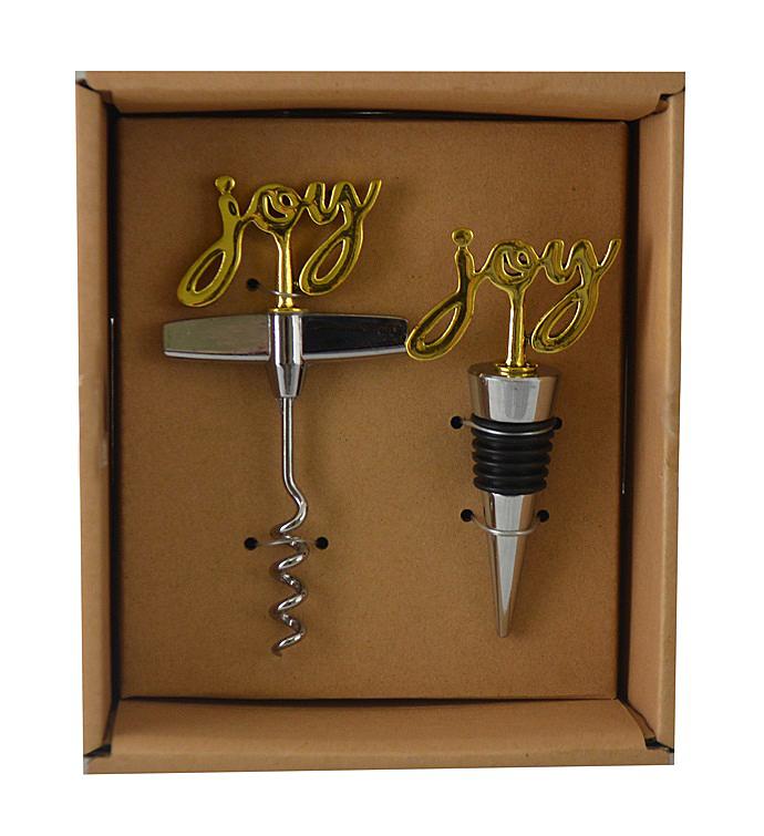 Cork Opener & Stopper Set, "Joy"