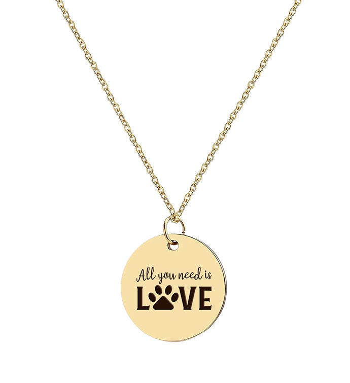 All You Need Is Love Charm Necklace