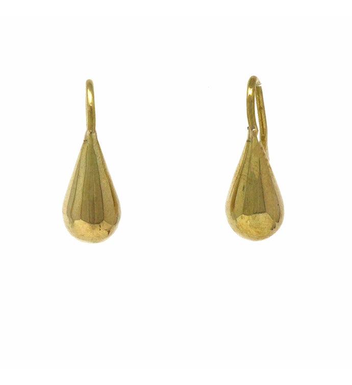 Handmade Brass Raindrop Earrings