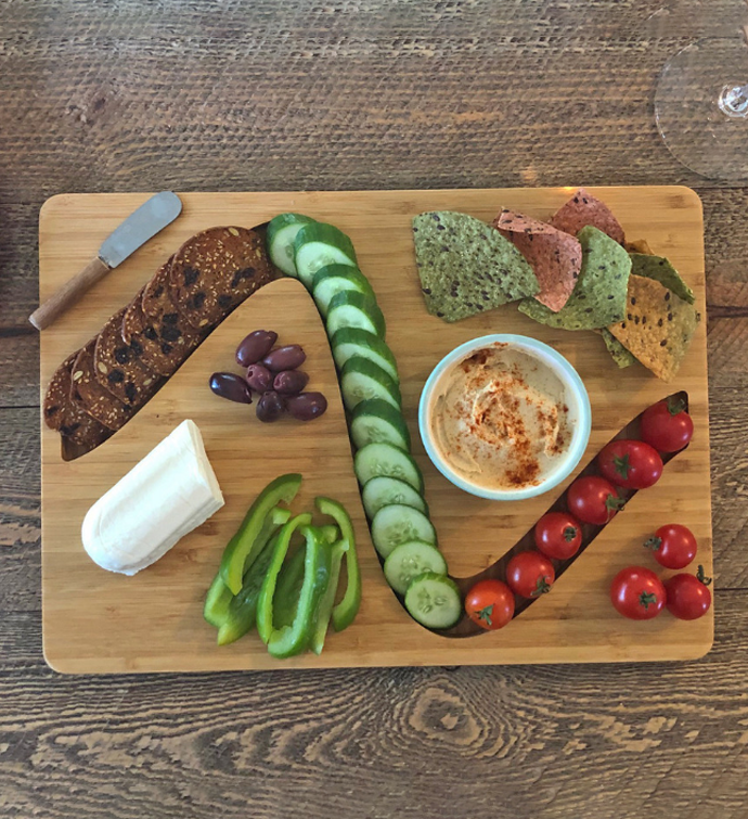 Wave Cheese & Crackers Serving Board
