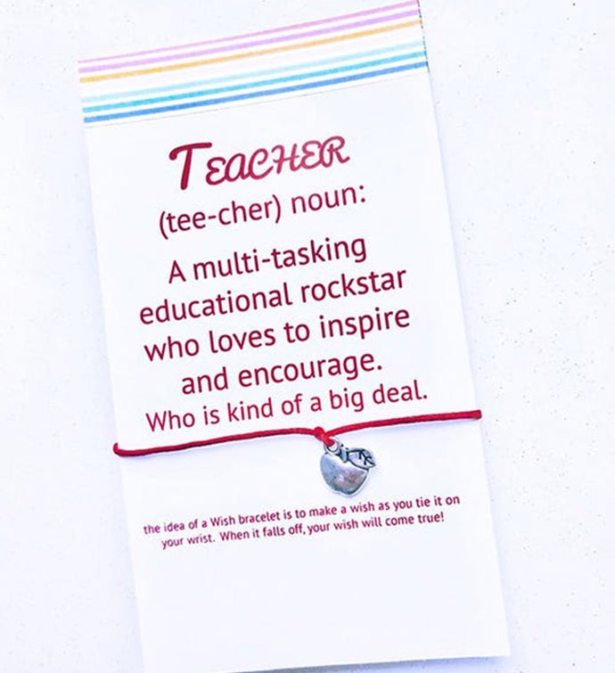 Teacher Definition Wish Bracelet