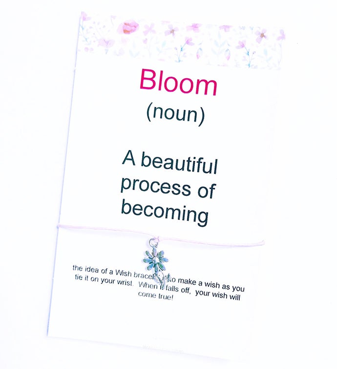 Bloom Definition Wish Bracelet