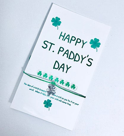Happy St. Paddys Day Wish Bracelet