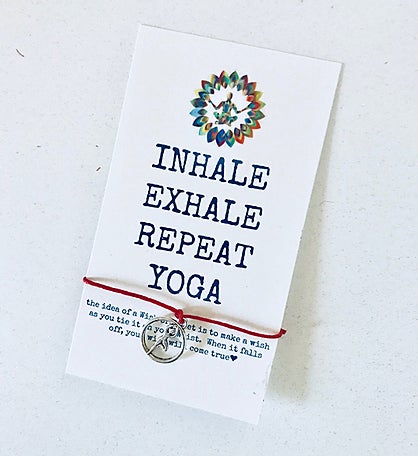 Inhale Yoga Wish Bracelet
