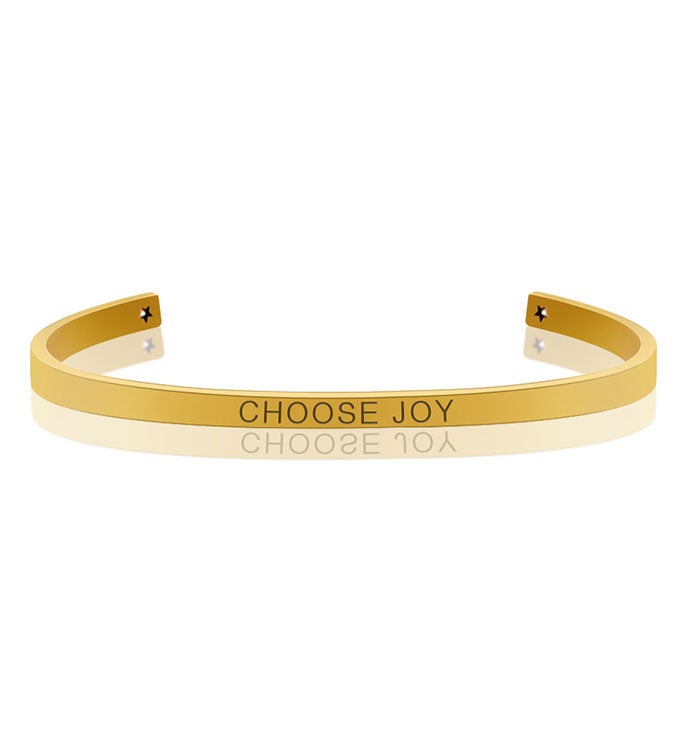 Anavia   Choose Joy Motivational Cuff Bangle Bracelet