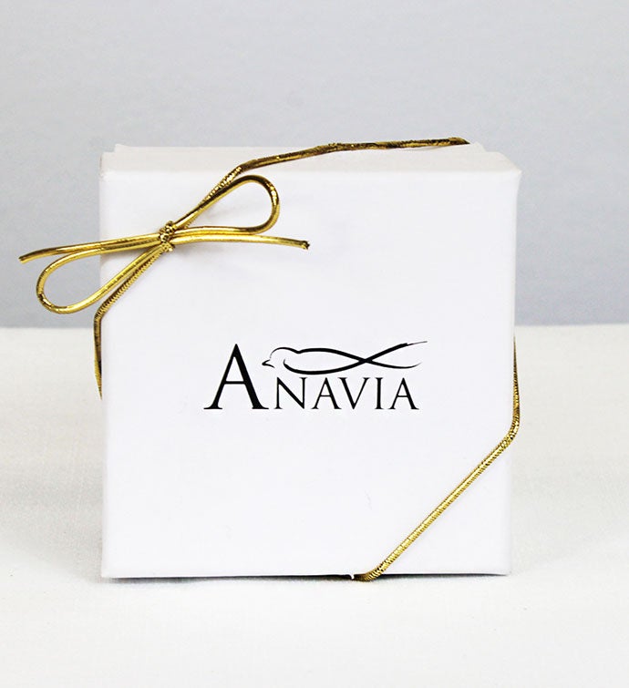 Anavia   Round Happy Family Stainless Steel Disc Necklace
