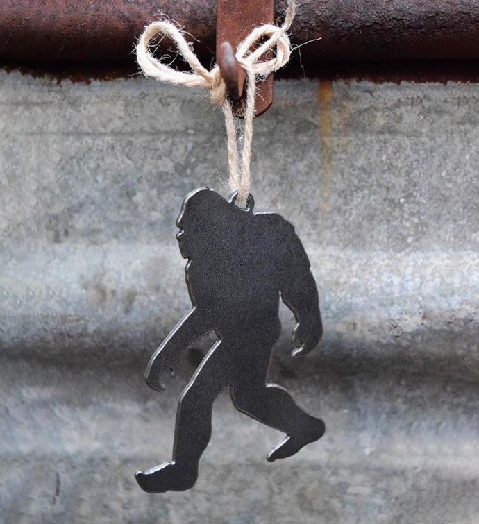 Sasquatch/bigfoot Metal Ornament