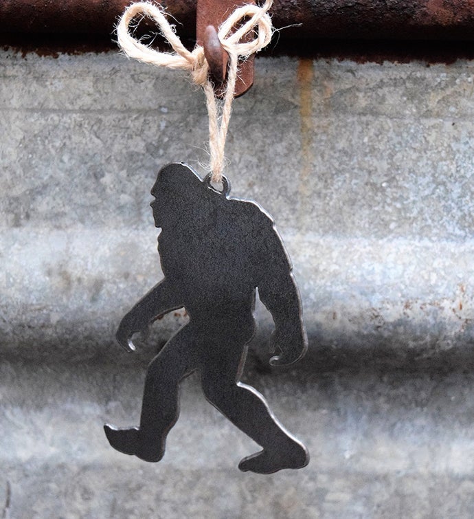 Sasquatch/bigfoot Metal Ornament