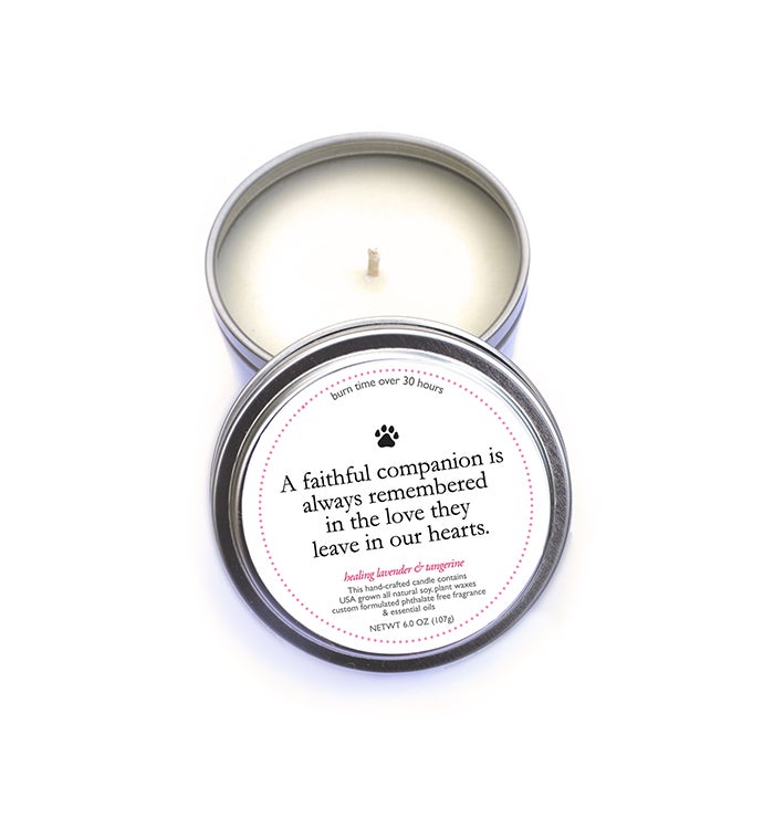 Faithful Companion Pet Memorial Candle