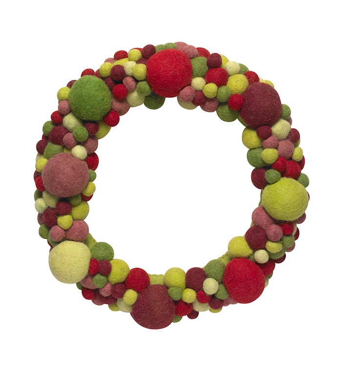 Handmade Hand Felted Wool Wreath