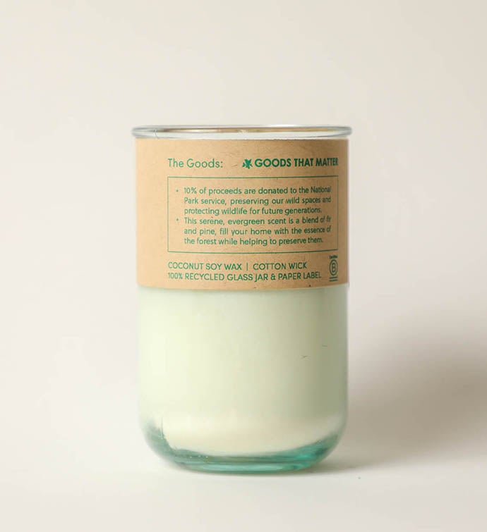 Protect   Forest Pine Scent Candle, Gives To National Parks