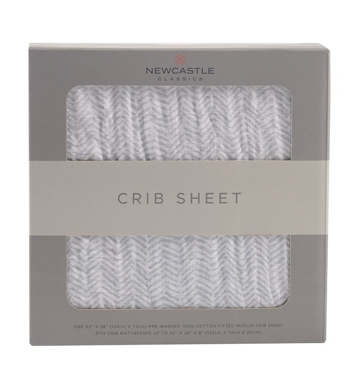 Cotton Muslin Crib Sheet   Simple