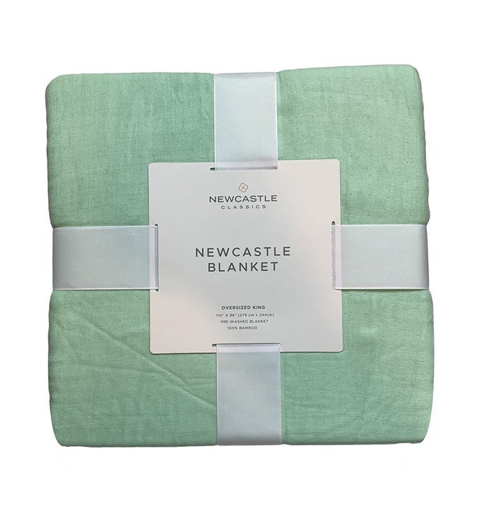 Bamboo Oversized Blanket   Seafoam Green