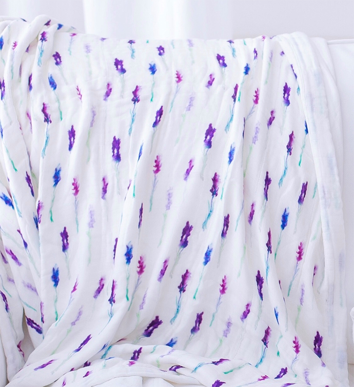 Bamboo Muslin Blanket - Floral