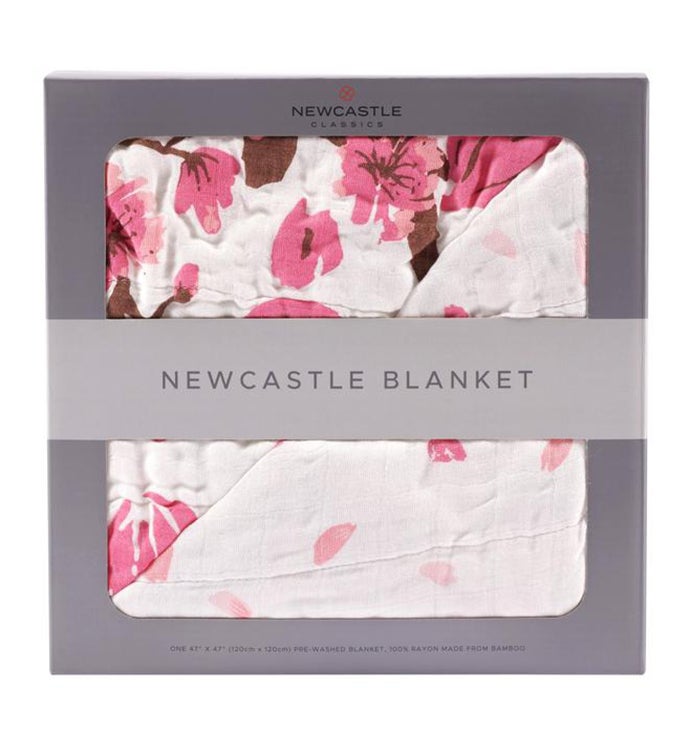 Bamboo Muslin Blanket   Floral