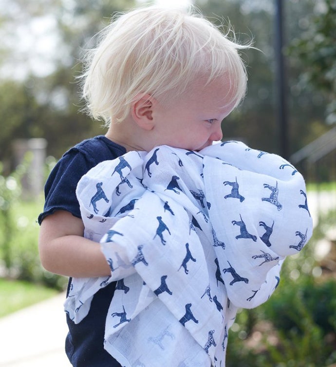 Cotton Muslin Swaddle   Plaid