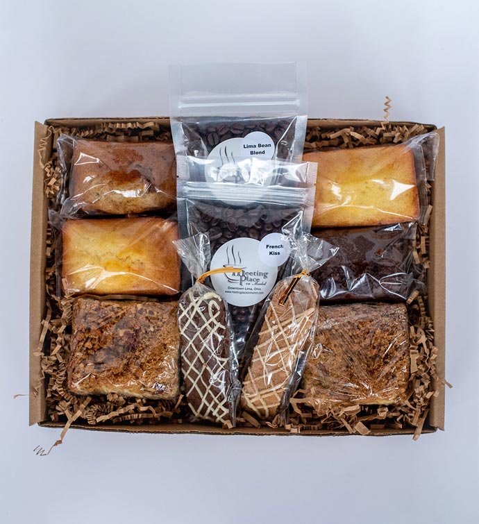 Gourmet Breakfast Gift Basket With Coffee And Homemade Baked Goods
