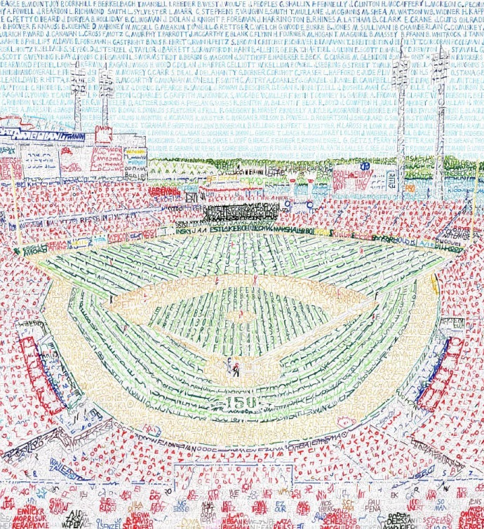 Word Art Baseball Stadiums