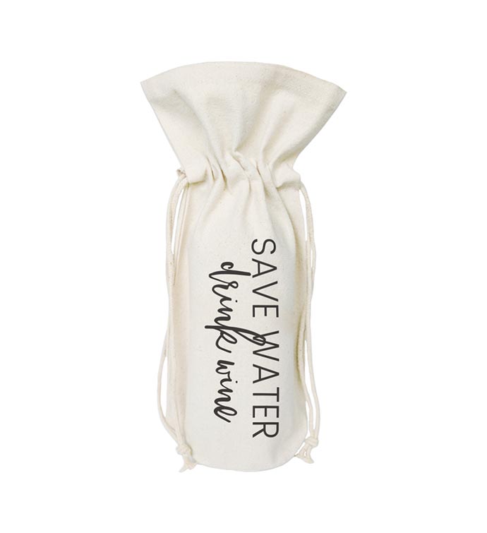 Bottle Cover and Gift Bag with Sayings